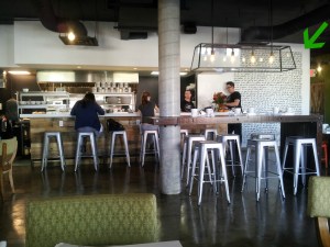 Eat interior 3 with arrow