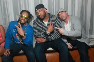 Lil Jon parties in a VIP booth with friends. Photo credit: Hyde Bellagio 